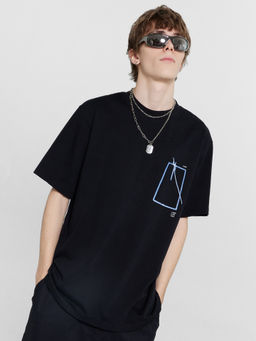 Футболка мужская черная с принтом-портретом черный +печать 111846 - Mark formelle фото 7