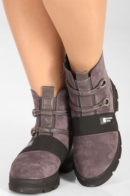 Ботинки зимние женские серые