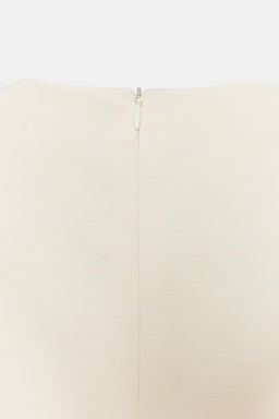 VESTIDO CORTO EL?STICO CUT OUT NUDOS / Crudo - Zara фото 6