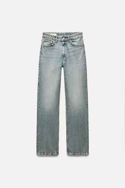 TRF STRAIGHT HIGH-WAIST JEANS - Zara фото 6