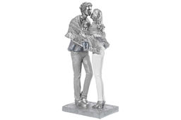 Статуэтка 11,5*8*25,5 см Пара с малышом, серебро - Elan gallery фото 5