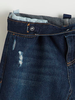 Loose Fit Y?rt?k Detayl? Erkek ?ocuk Jean Pantolon