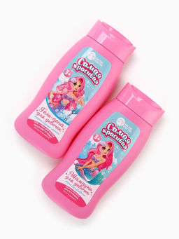 Набор детский Самая красивая, гель-пена 250 мл, шампунь 250 мл, мочалка 25 г, Чистое счастье  фото 4