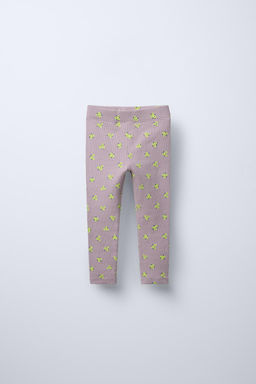 RIBBED PRINTED LEGGINGS - Zara фото 8