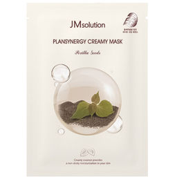 Маска тканевая для сияния кожи с семенами периллы JMSOLUTION Plansynergy Creamy Mask Perilla Seeds, 30ml