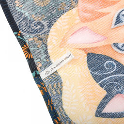 Салфетка хозяйственная 50х60см "Кошки" 1, рогожка 171г/м2, хлопок 100%, без упаковки, "Домашняя мода" (Россия)