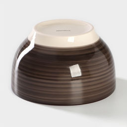 Салатник керамический Доляна Морской мир, 800 мл, d=14 см, цвет коричневый  фото 11