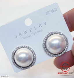 Серьги крупным жемчугом