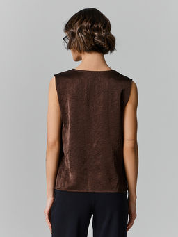 Блузка женская коричневая - Mark formelle фото 3