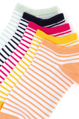 Женские разноцветные носки-пинетки из пяти предметов Неожиданная скидка в корзине - U.s. polo assn фото 2