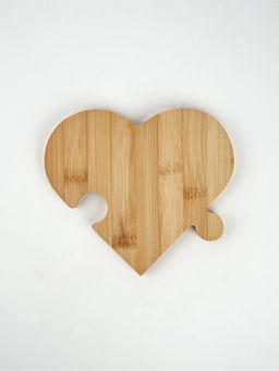 Менажница 4 в 1 «Сердце», бамбук