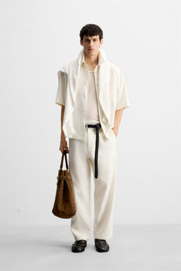 VISCOSE AND JUTE SHIRT