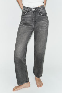 JEANS TRF MOM FIT TIRO ALTO / Gris antracita - Zara фото 2