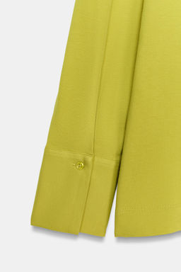 CAMISETA POLO BOLSILLOS / Verde manzana - Zara фото 7