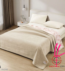 Плед покрывало велюр и хлопок