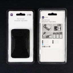 Магнитный кошелёк-подставка Windigo, поддержка Magsafe, для iPhone 12/13/14/15, графитовый чёрный  фото 9
