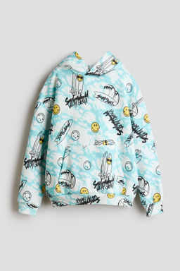 Sudadera estampada con interior cepillado