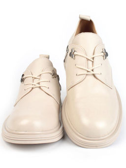 03-HP9960M BEIGE Полуботинки женские (натуральная кожа) - Фабричный китай фото 9