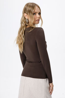 Джемпер Pirs 6230 коричневый  фото 2