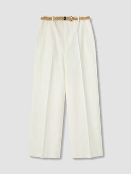 Loose Fit Kemerli Kad?n Pantolon