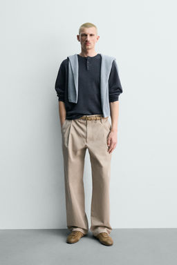 JERSEY CUELLO PANADERO LINO - LANA / ?ndigo oscuro