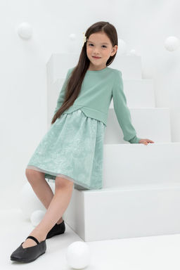 КР 5833/голубой прибой к433 платье для дев