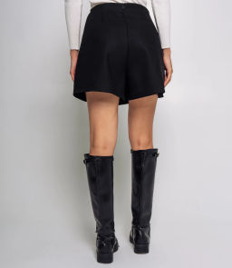 Юбка-шорты #КТ8662, чёрный