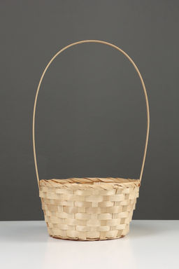 Корзина плетёная, 20×20×9 см, ручка h=25 см, бамбук, цвет натуральный, Greengo