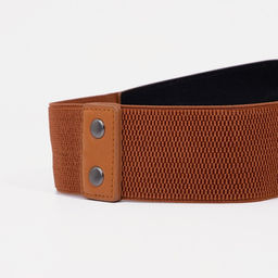 Ремень женский на кнопках, ширина 8 см, цвет коричневый - Simaland фото 2