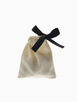 Цена за 50 шт. Мешочек подарочный «Нежность», 8.5×7 см, бежево-чёрный