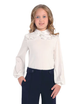 Школьная блузка для девочки О76556 - Карамелли фото 7