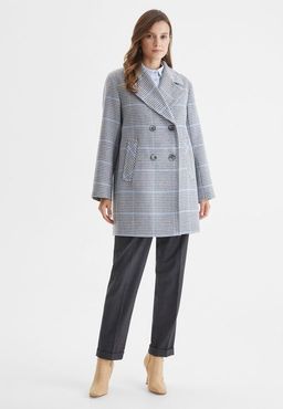 Пальто женское LA-201152-РЕ, 
серо-голубой пьедепуль - Steinberg фото 4