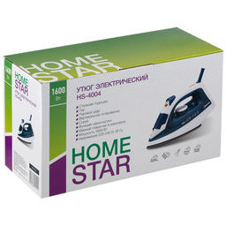 Утюг эл.Homestar HS-4004 1600ВТ (пар, стальная подошва) арт 002676