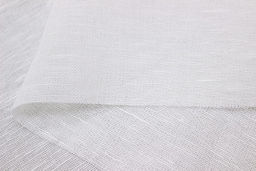 Полулен декоративный сетка цв.Белый, ш.1.5м, лен-53, хлопок-47%, 110гр/м.кв - Купава фото 3