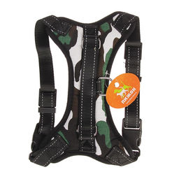 Шлейка К7 мягкая светоотражающая, размер S, ОГ 44-55 см, вес 5-9 кг хаки - Пижон фото 4