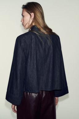 Z1975 DENIM HIGH NECK SHIRT - Zara фото 2