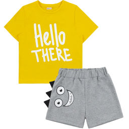 Комплект футболка кулирка, шорты футер 7360900304 - Youlala фото 4