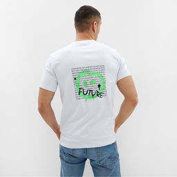 Футболка мужская MINAKU Future белая, размер 52