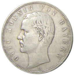 5 марок 1904 года D Германия (Бавария)