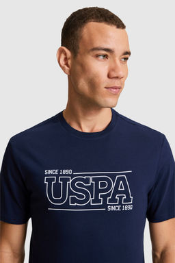 Erkek Lacivert Regular Fit Bisiklet Yaka Ti__rt - U.s. polo assn фото 2