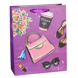 Цена за 12 шт. Пакет подарочный 32x26x10 / 1258M /уп 12/480/ - Галеонтрейд фото 5