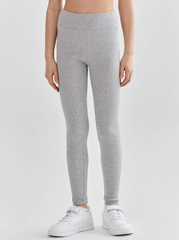 Легинсы для девочек серые с высокой посадкой - Mark formelle фото 2