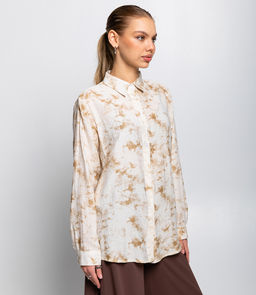 Рубашка #КТ089, бежевый - Dommod фото 2