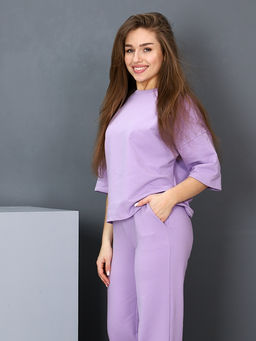 Костюм Женский из футера (2 нитка) цвет Лиловый - Амавес-текстиль фото 8