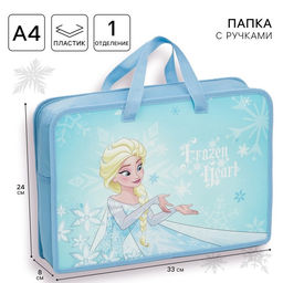Папка пластиковая с ручками А4, на молнии, 7.5×33×26 см, «Сестры»