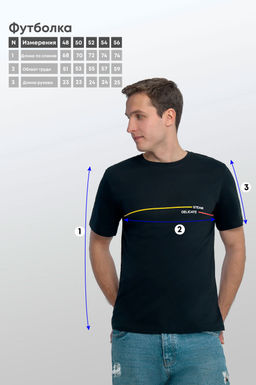 Арт. 67122 Футболка мужская 48-56 (5 шт) Цвет:черный - Идеал фото 8