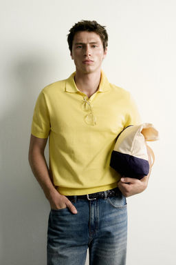 POLO PUNTO REGULAR FIT / Amarillo - Zara фото 2