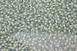 Штапель Ядвига цв.серо-мятная дымка, ш.1.45м, вискоза-100%, 90гр/м.кв - Купава фото 5