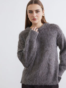 Bisiklet Yaka Kad?n Triko Kazak