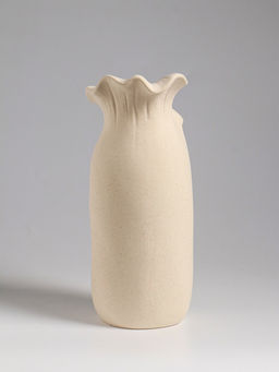 Ваза настольная керамика "Терсеро" 23,5х10 см, бежевый